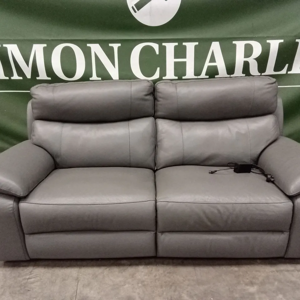 QUALITY DESIGNER ITALIAN MADE PATRIZIO 3 SEATER ELECTRIC RECLINER LEATHER SOFA