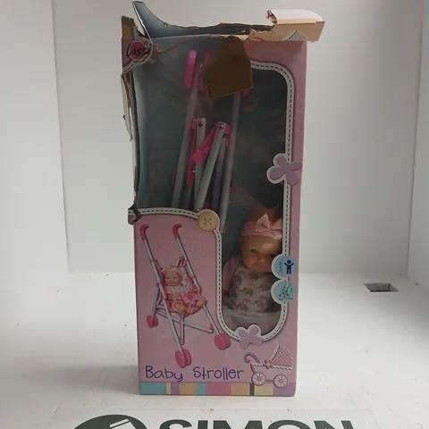 BABY STROLLER TOY WITH DOLL – PINK PACKAGING