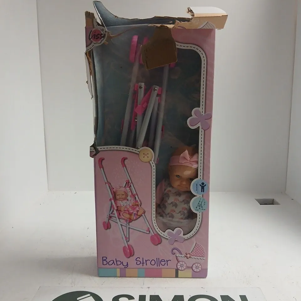 BABY STROLLER TOY WITH DOLL – PINK PACKAGING