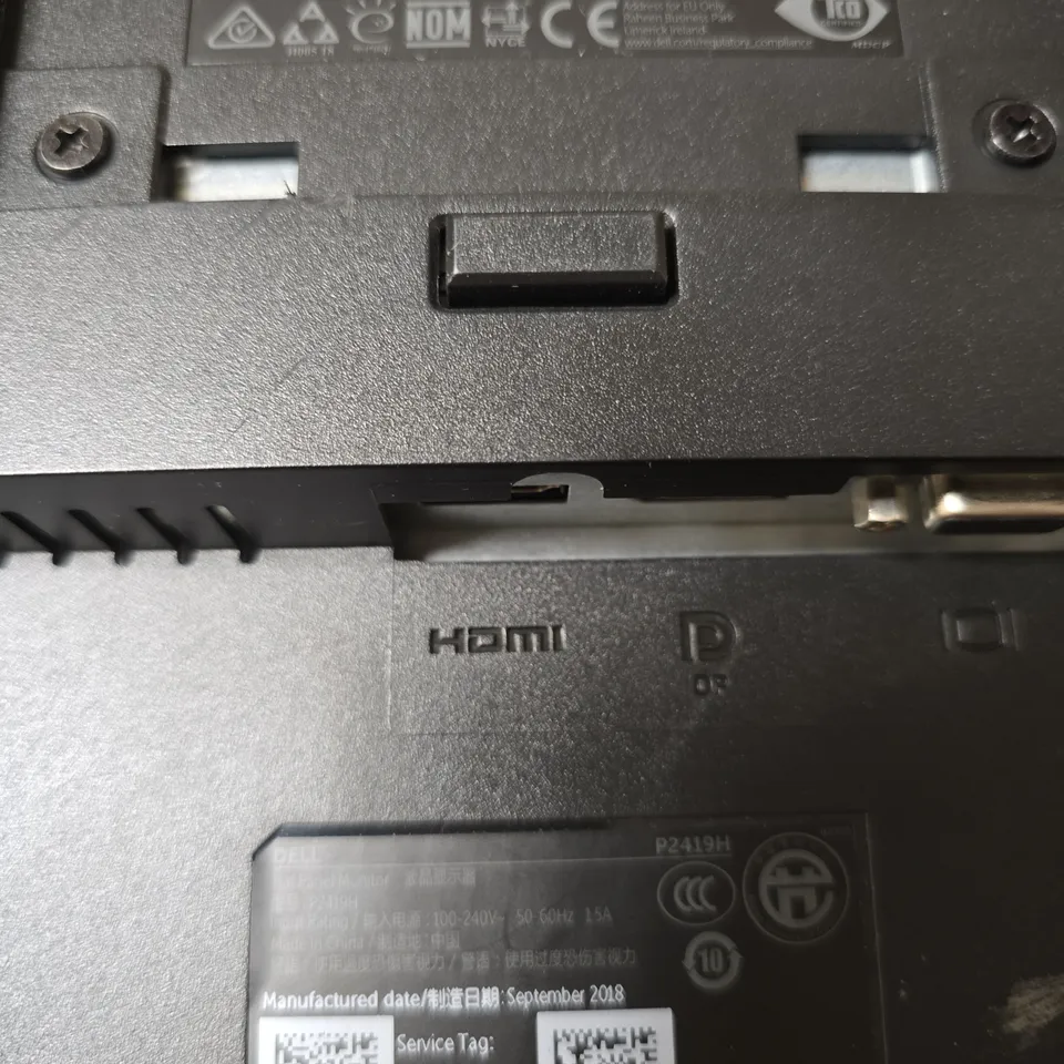 DELL P2419H 24-INCH MONITOR - DAMAGED SCREEN
