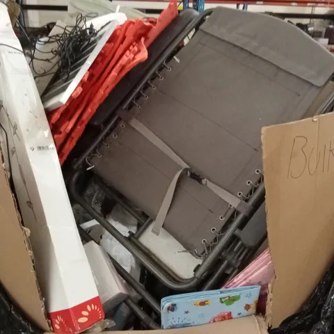 PALLET OF ASSORTED PRODUCTS AND ITEMS TO INCLUDE;SUN,FOAM MATS, STAINLESS STEEL,BASKET,PLUSHIE TOY,ETC