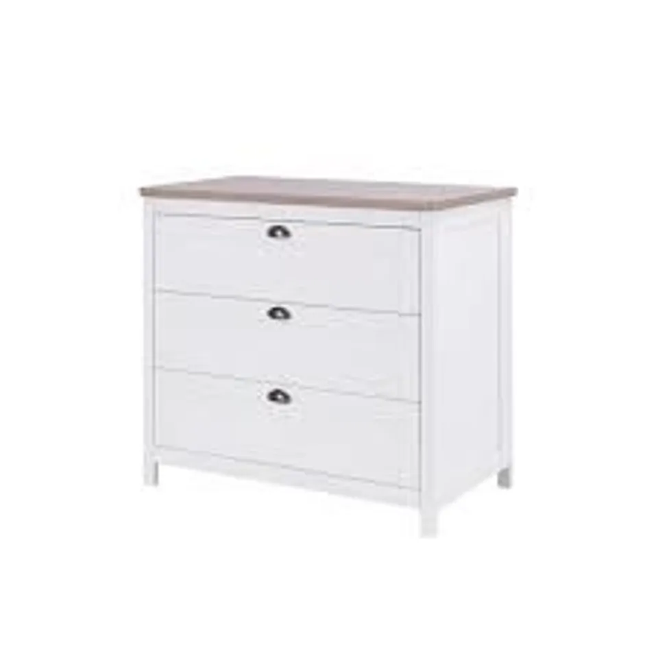 BOXED TUTTI BAMBINI VERONA CHEST CHANGER - WHITE AND OAK (2 BOXES)