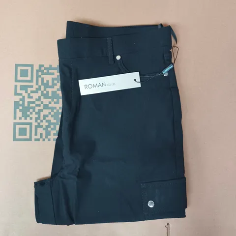 ROMAN TROUSERS IN BLACK SIZE UK 14