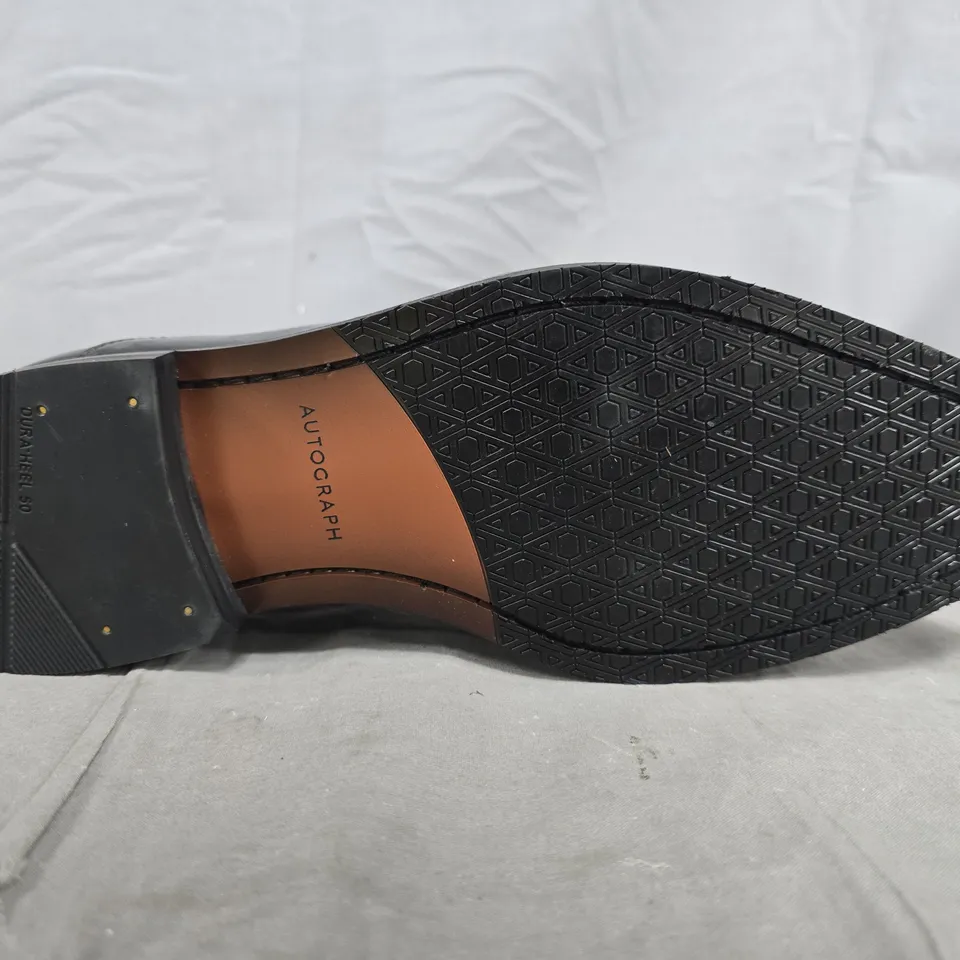 AUTOGRAPH BLACK PATENT LEATHER OXFORD SHOES – UK SIZE 8