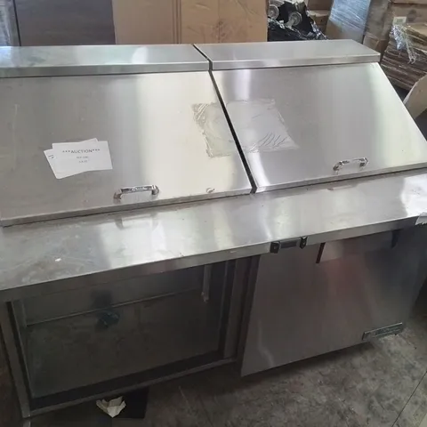 STAINLESS STEEL COMMERCIAL FRYER/SERVING CABINET 