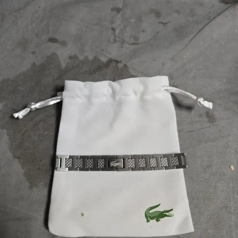 LACOSTE STAINLESS STEEL BRACELET WITH CROCODILE LOGO 