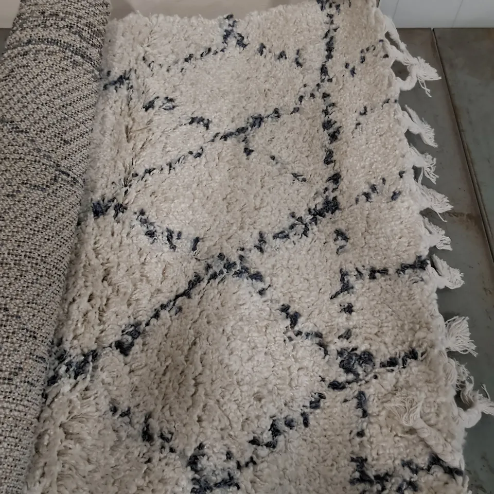 Brand new paco nador rug in cream - 80x150cm