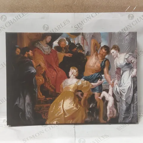 BOXED THE JUDGEMENT OF SOLOMAN - WRAPPED CANVAS 