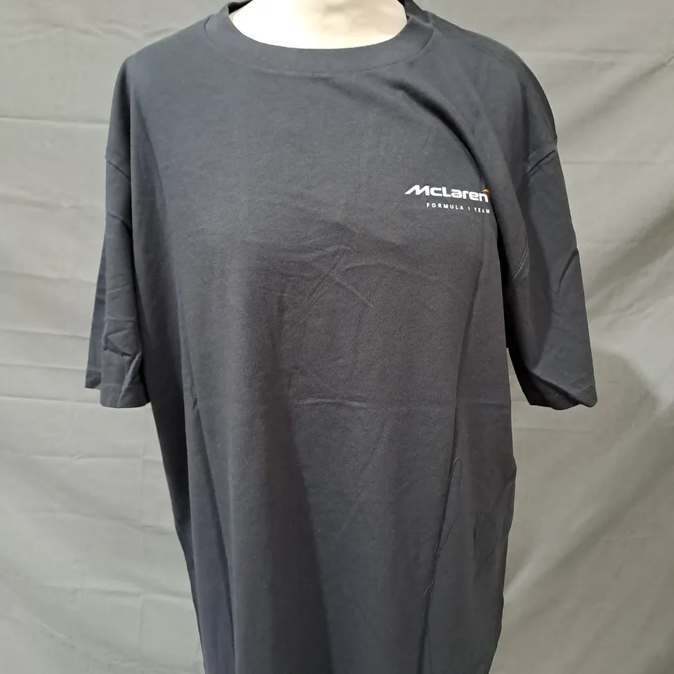 HOLLISTER MCLAREN FORMULA 1 EVOLUTION T-SHIRT IN BLACK SIZE LARGE