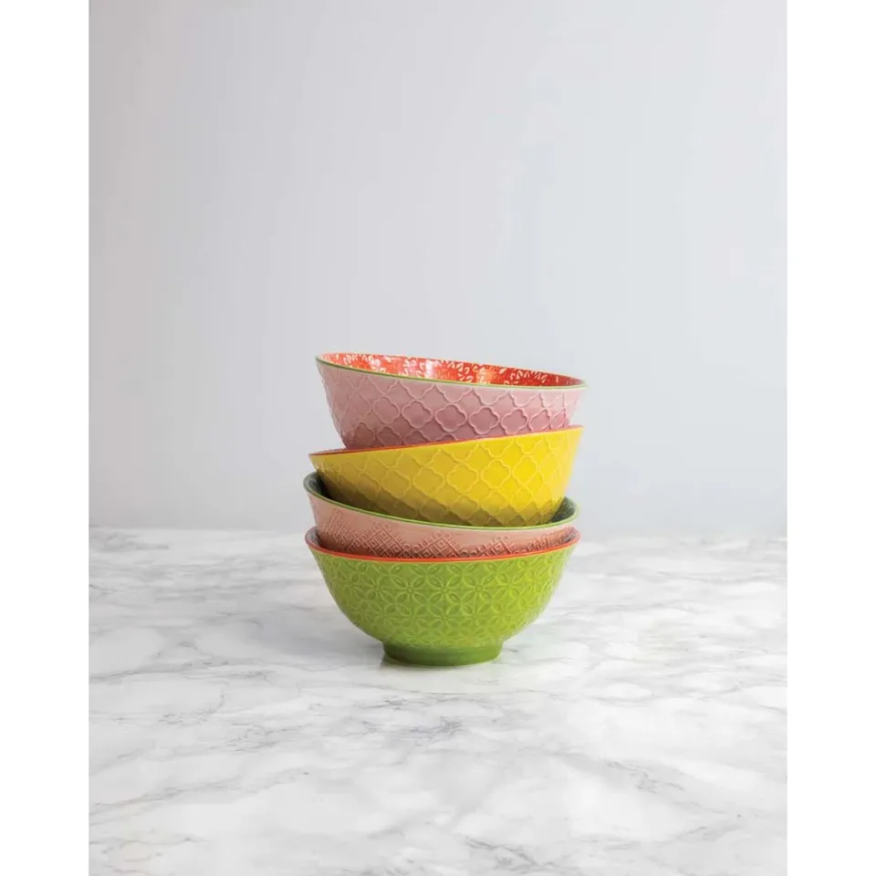 BOXED 4 PIECE BRIGHTS CEREAL BOWL SET (1 BOX)