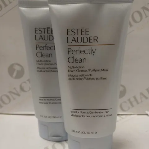 LOT OF 2 X 150ML ESTEE LAUDER PERFECTLY CLEAN CLEANSER PURIFYING MASK