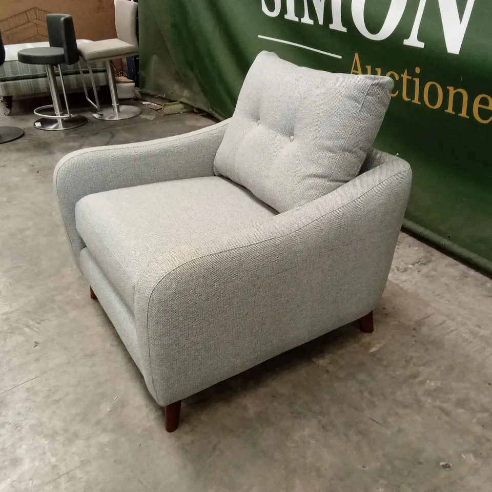 DESIGNER LIGHT BLUE FABRIC CHAIR