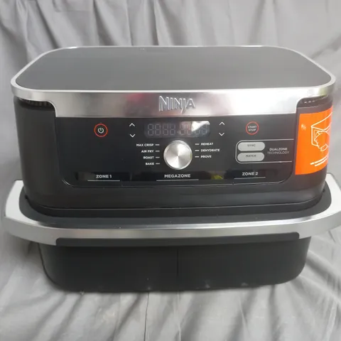 BOXED NINJA10.4L FOODI FLEXDRAWER DUAL AIR FRYER IN BLACK