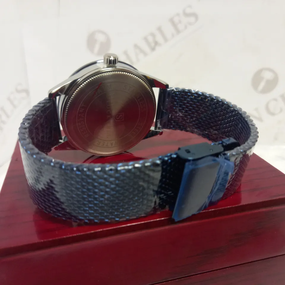 STOCKWELL DATE DIAL MESH STRAP WRISTWATCH RRP £650