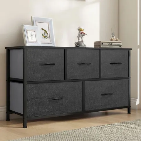 BOXED 99.8CM W 5-DRAWER CHEST OF DRAWERS