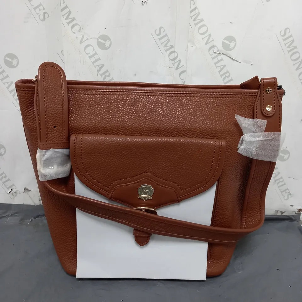 PAUL COSTELLOE BUCKLE HOBO BAG 