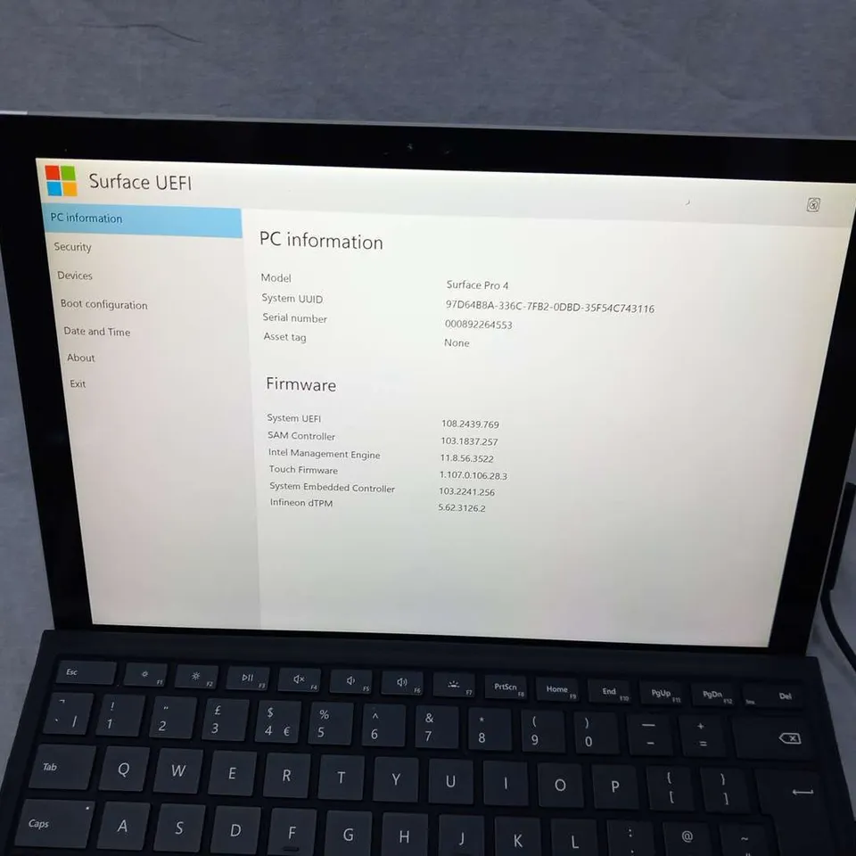 MICROSOFT SURFACE PRO 4 128GB