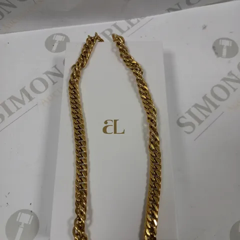 ABBOTT LYON GOLD EFFECT CURB CHAIN NECKLACE