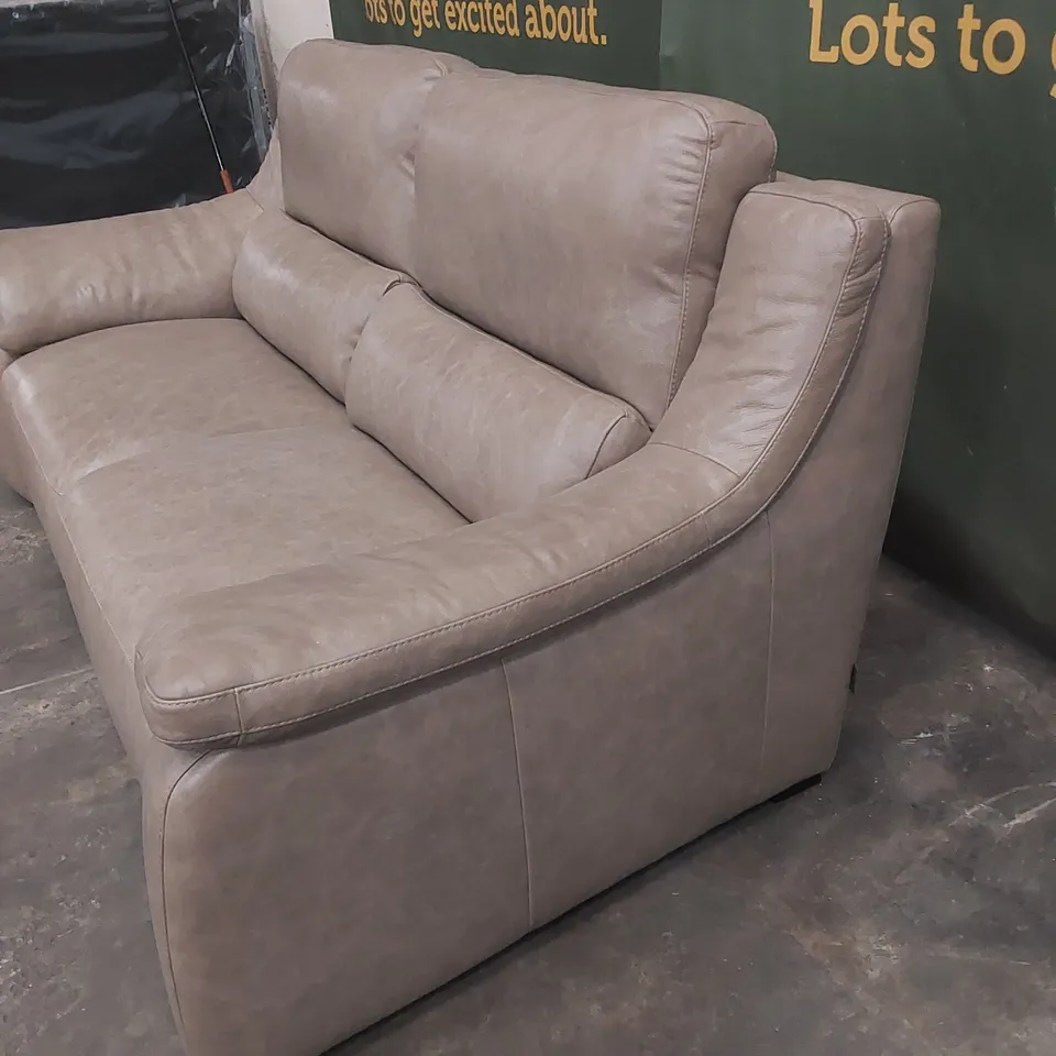 QUALITY DESIGNER ITALIAN MADE DEGANO 3 SEATER LEATHER SOFA