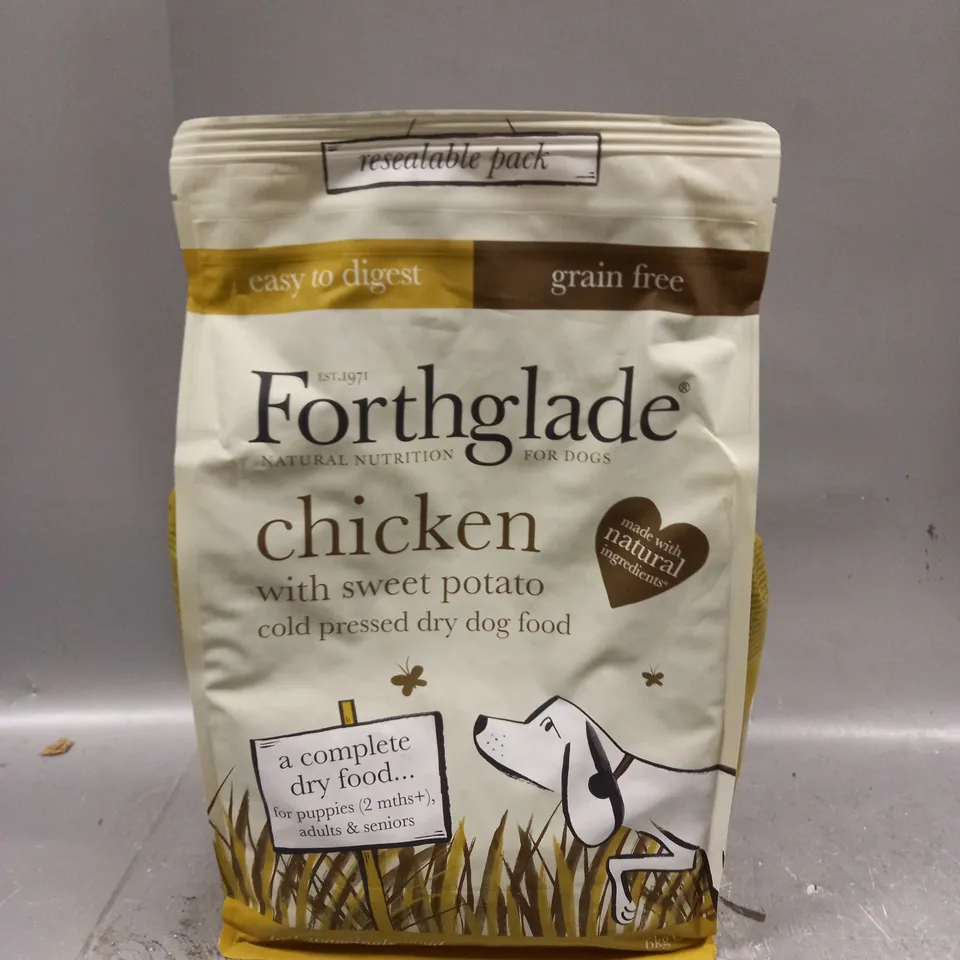 SEALED FORTHGLADE GRAIN FREE DRY COMPLETE DOG FOOD - 6KG - COLLECTION ONLY 