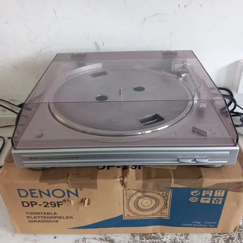 DENON DP29F SILVER FULLY AUTOMATIC TURNTABLE
