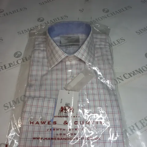 BAGGED HAWES AND CURTIS ST JAMES BUTTONED SHIRT SIZE 15.5/34