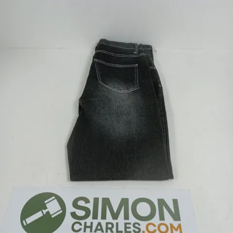 MENS CASUAL BLACK STRAIGHT JEANS - SIZE W31R