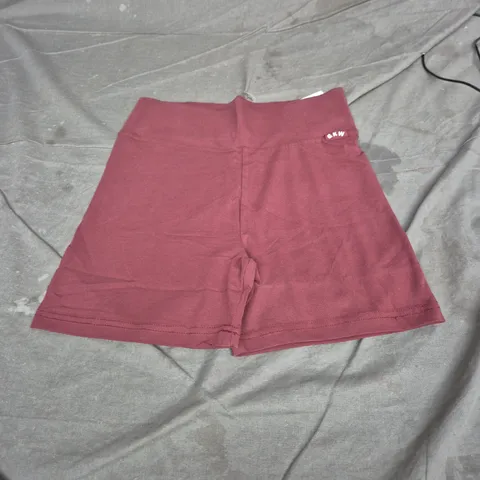 GK PLUSH JERSEY SHORT – BURGUNDY, WOMEN'S UK 14