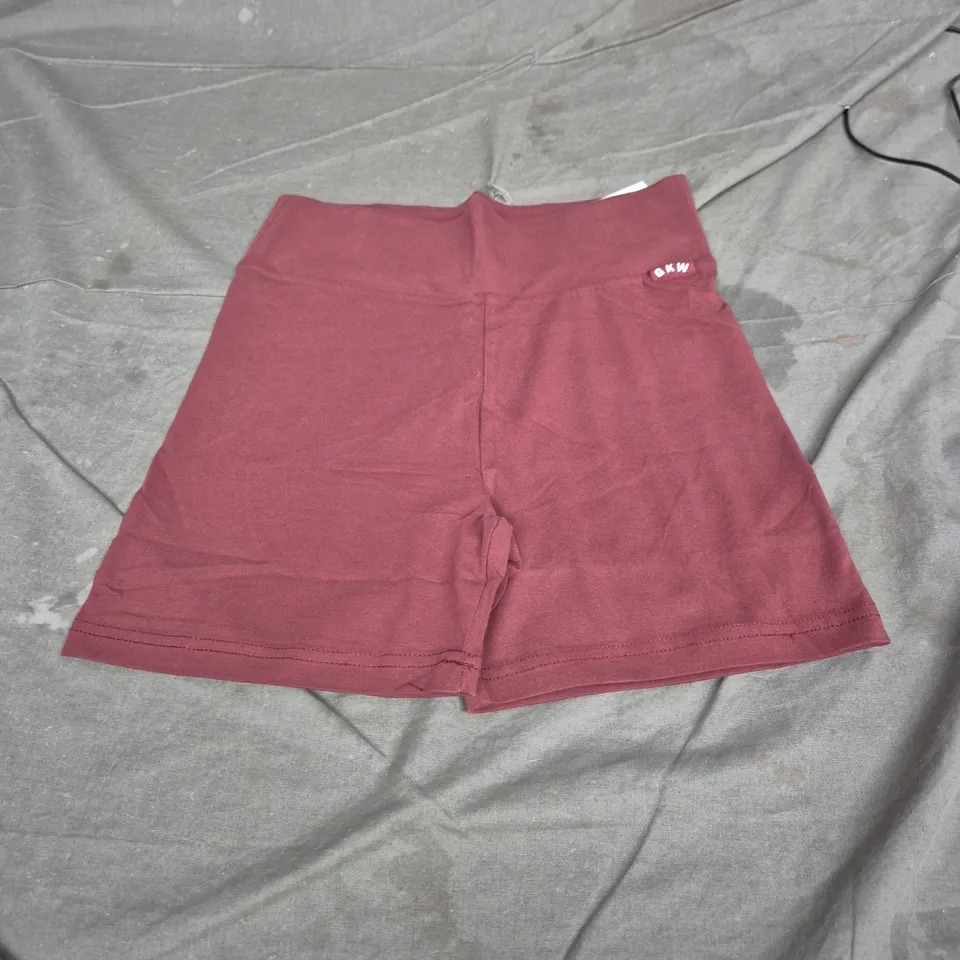 GK PLUSH JERSEY SHORT – BURGUNDY, WOMEN'S UK 14