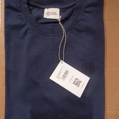BRAND NEW BRASS MONKEY T-SHIRTS - NAVY SIZE XXL APPROXIMATELY 7