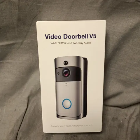 VIDEO DOORBELL V5 - WI-FI HD VIDEO, TWO-WAY AUDIO