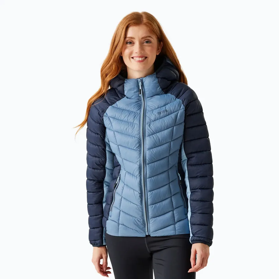 BRAND NEW REGATTA HOODED DALENT NAVY/CORONET BLUE WOMEN'S DOWN JACKET SIZE 8