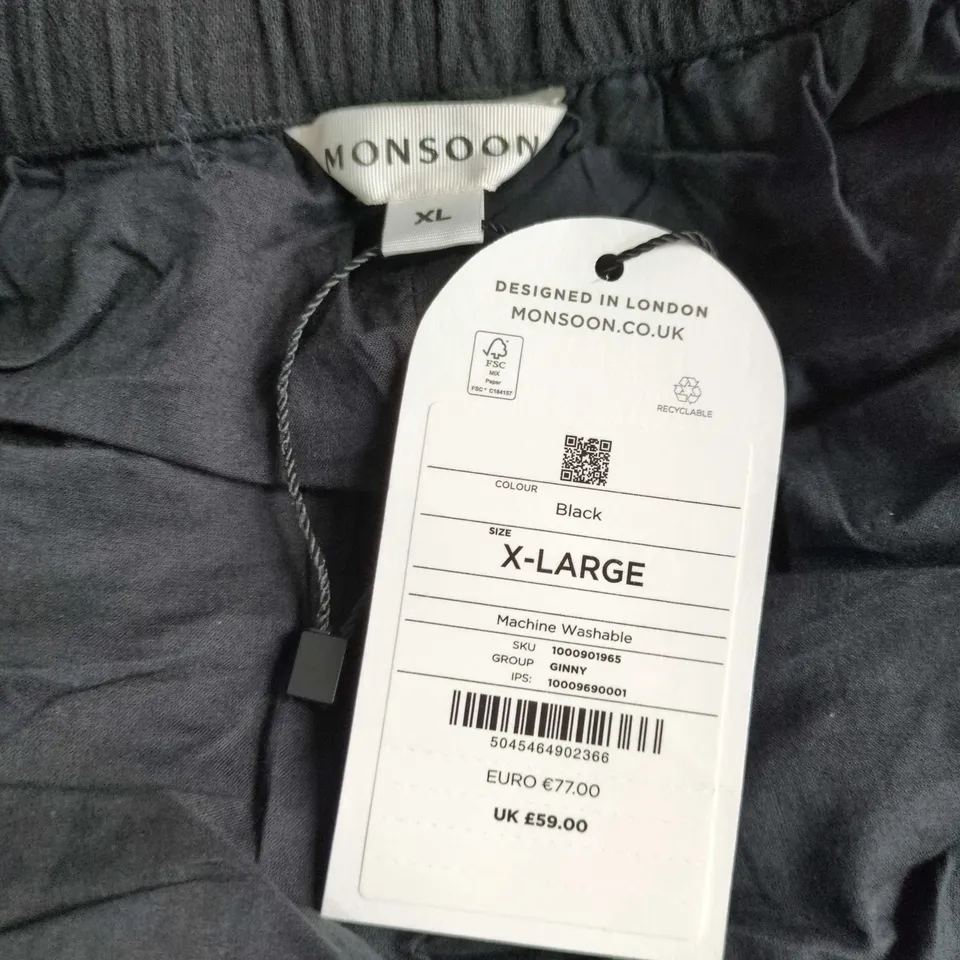 MONSOON GINNY TIERED SKIRT IN BLACK – UK XL