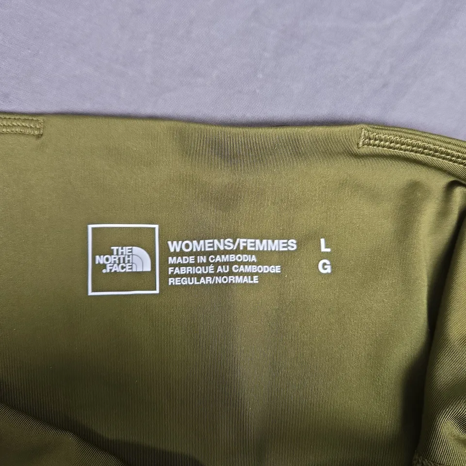 THE NORTH FACE LADIES W FLEX LEGGINGS FOREST OLIVE SIZE LARGE 