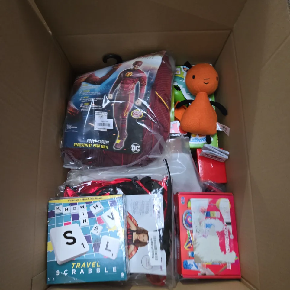 LARGE BOX OF ASSORTED TOYS AND GAMES