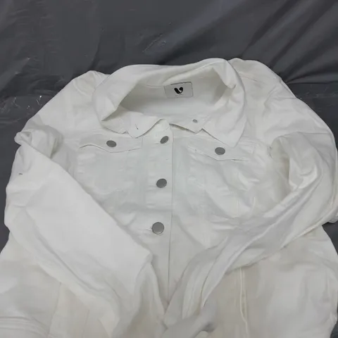 DENIM WESTERN JACKET IN WHITE - 14