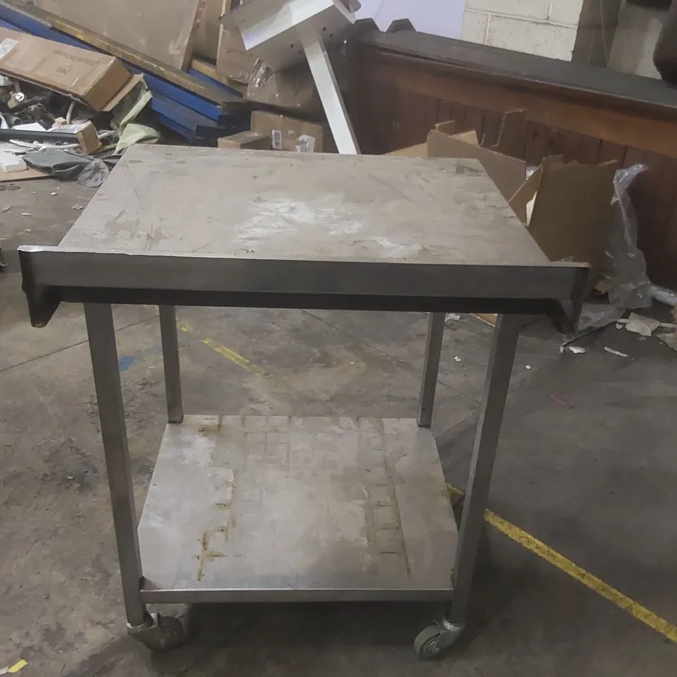 STAINLESS STEEL COMMERCIAL PREP TABLE
