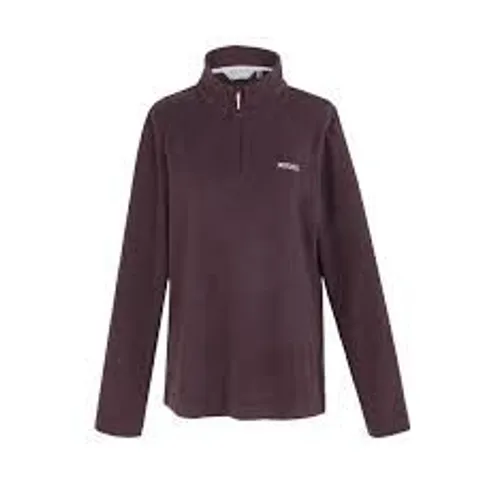 BRAND NEW REGATTA  WOMEN'S SWEETHART LIGHTWEIGHT HALF-ZIP FLEECE IN PLUM - SIZE 16