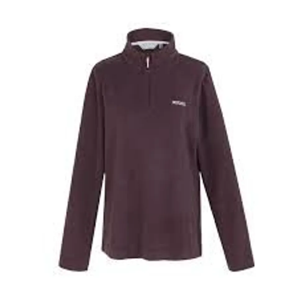 BRAND NEW REGATTA  WOMEN'S SWEETHART LIGHTWEIGHT HALF-ZIP FLEECE IN PLUM - SIZE 12