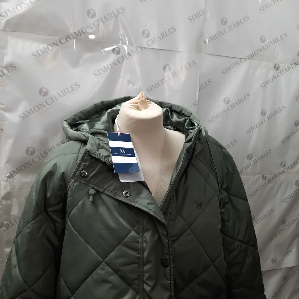 WOMENS CREW CLOTHING COMPANY - ZOE DIAMOND PUFFER JACKET - SIZE 14