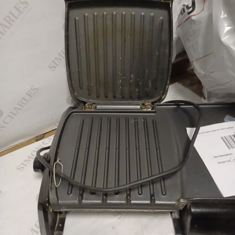 GEORGE FOREMAN FAT REDUCING GRILL & GRIDDLE - LARGE