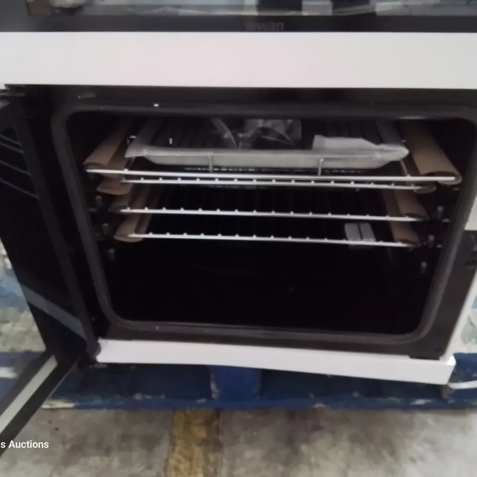 SWAN CERAMIC HOB ELECTRIC COOKER WHITE SX158110W