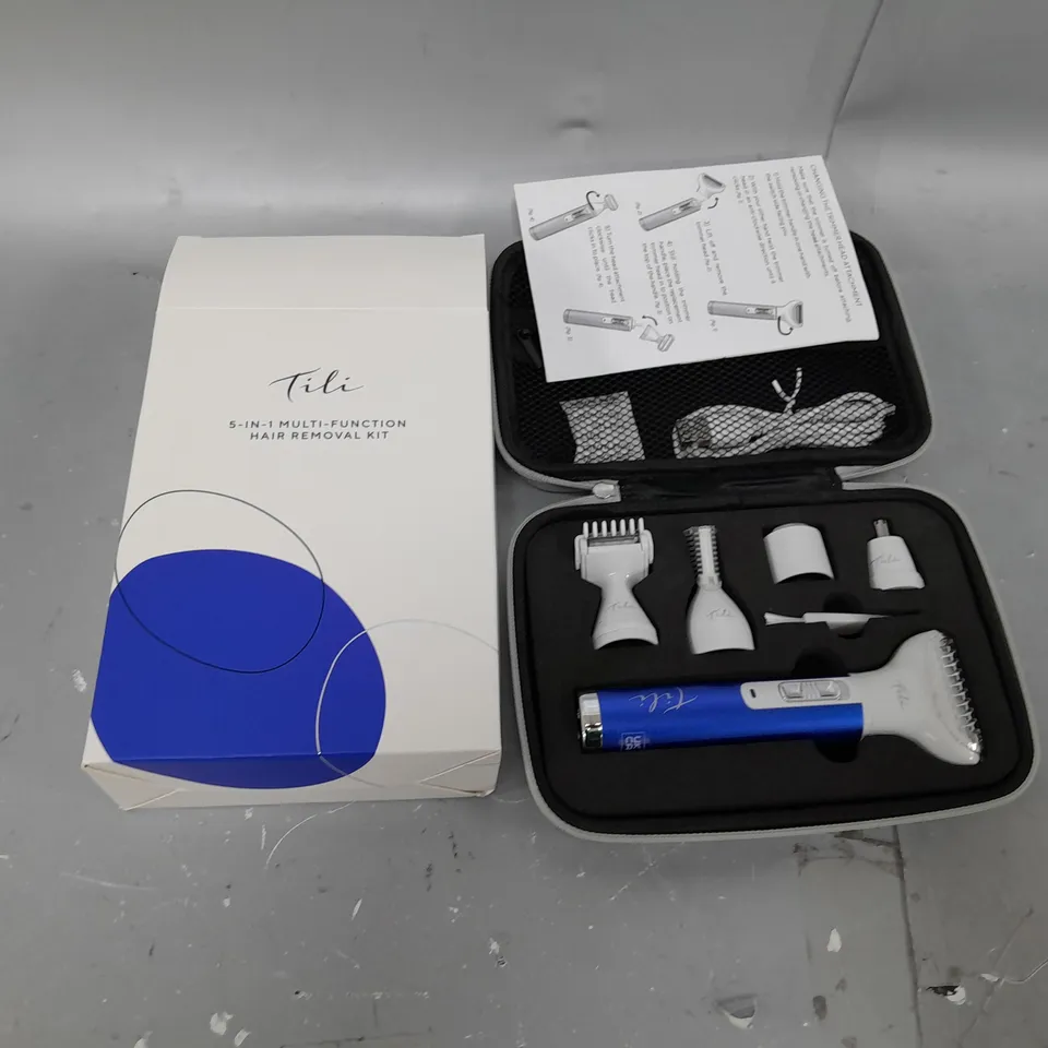 TILI 5-IN-1 MULTI-FUNCTION HAIR REMOVAL KIT - NAVY BLUE 