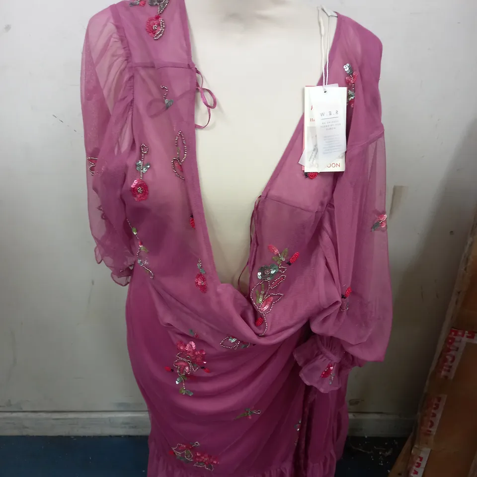 MONSOON ARTISAN SABRINA DRESS IN PINK - 22