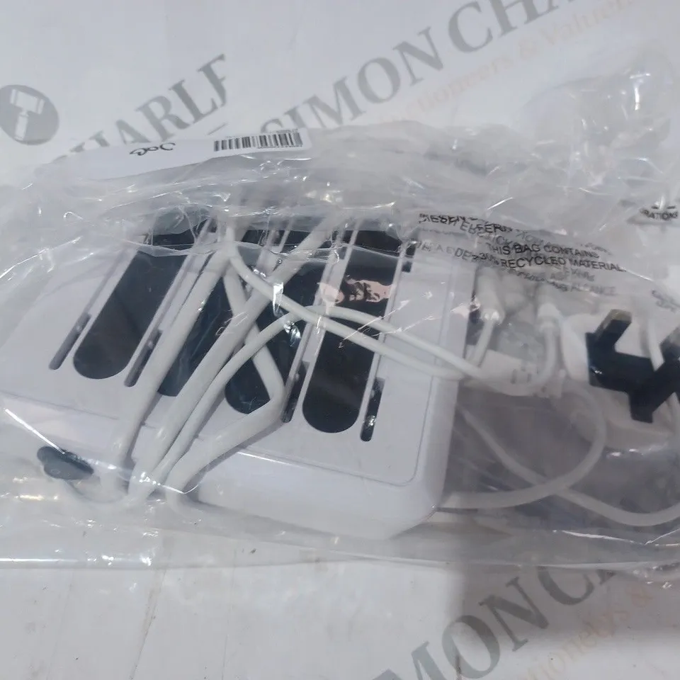 BELL & HOWELL MULTI DEVICE USB CHARGING STATION WITH 4 USB PORTS AND 4 CABLES