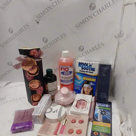 LOT OF BEAUTY PRODUCTS TO INCLUDE BATH FIZZERS, HAND SCRUB, ETC