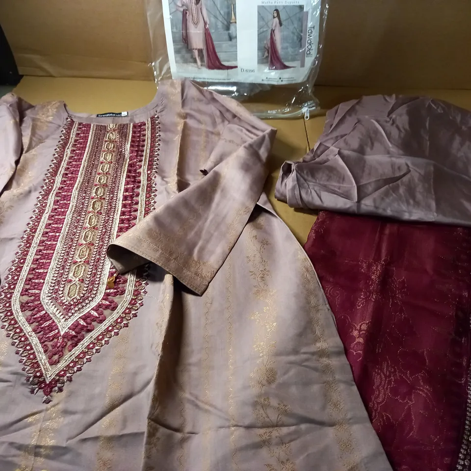 TAWAKKA FABRICS MINSA MATHA PATTI DUPATTA - SIZE XXL