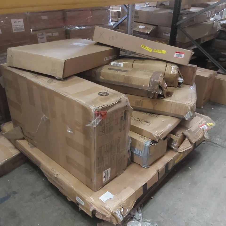 PALLET CONTAINING A LARGE ASSORTMENT OF FURNITURE PARTS ECT