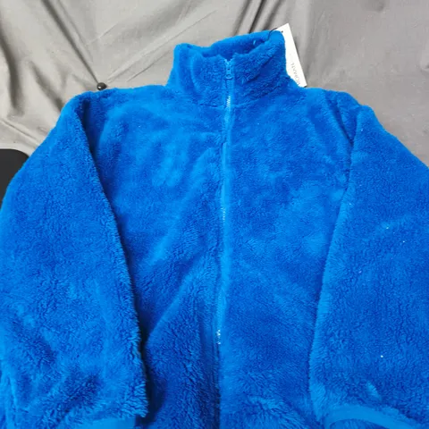 ROMAN SHERPA FLEECE JACKET - ROYAL BLUE - SIZE M