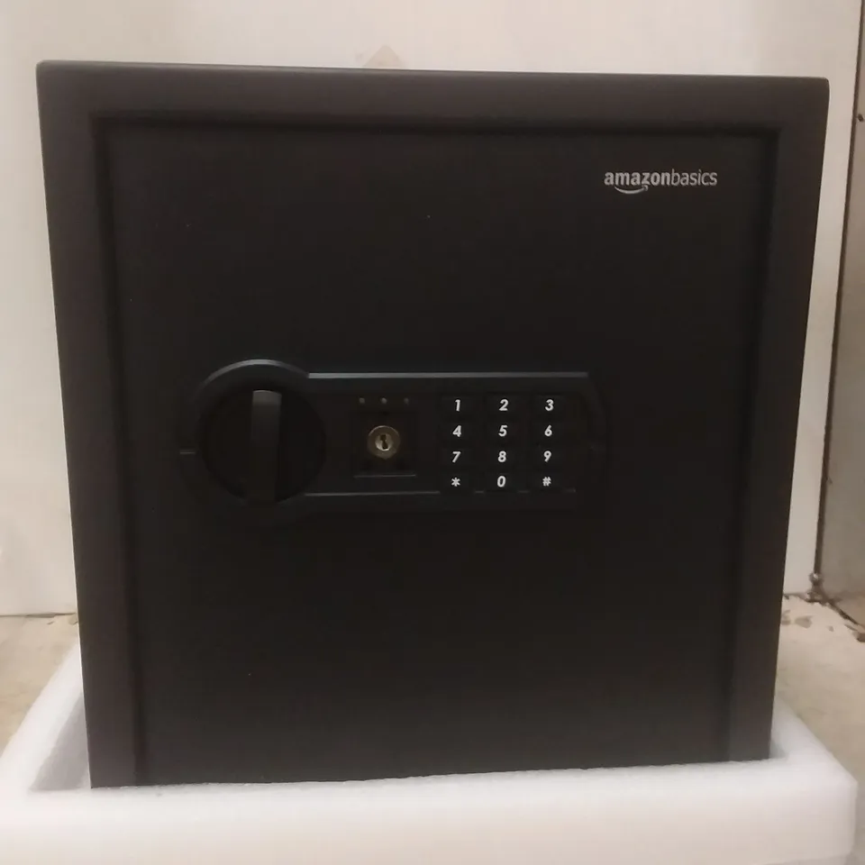 BOXED AMAZON BASICS HOME SAFE BLACK